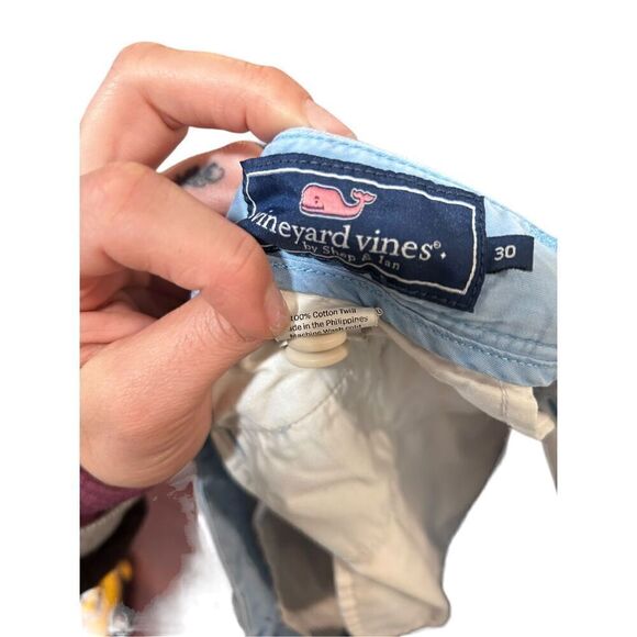 Vineyard Vines By Shep & Ian Light Blue Flat Front Chino Club Short Size 30 - Picture 9 of 14